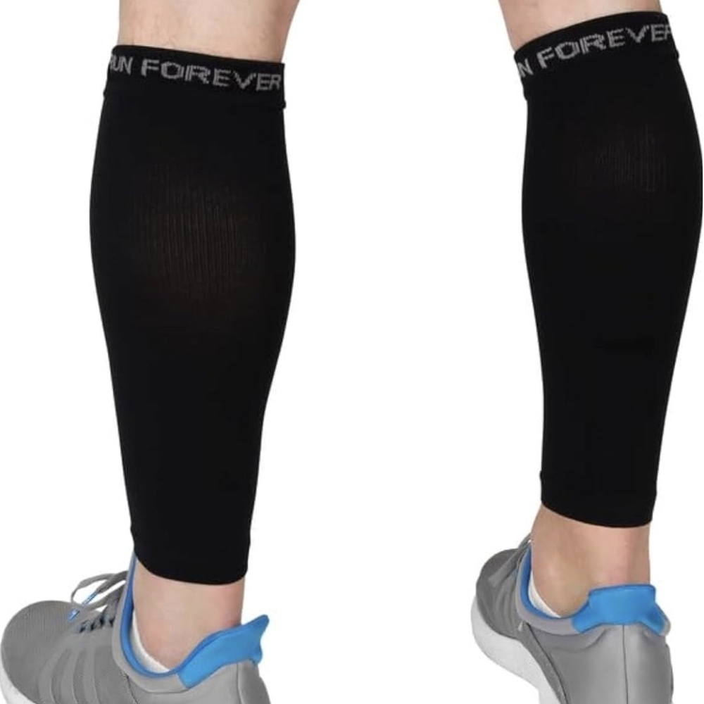 Run forever sports / Black Athletic Calf Sleeves
